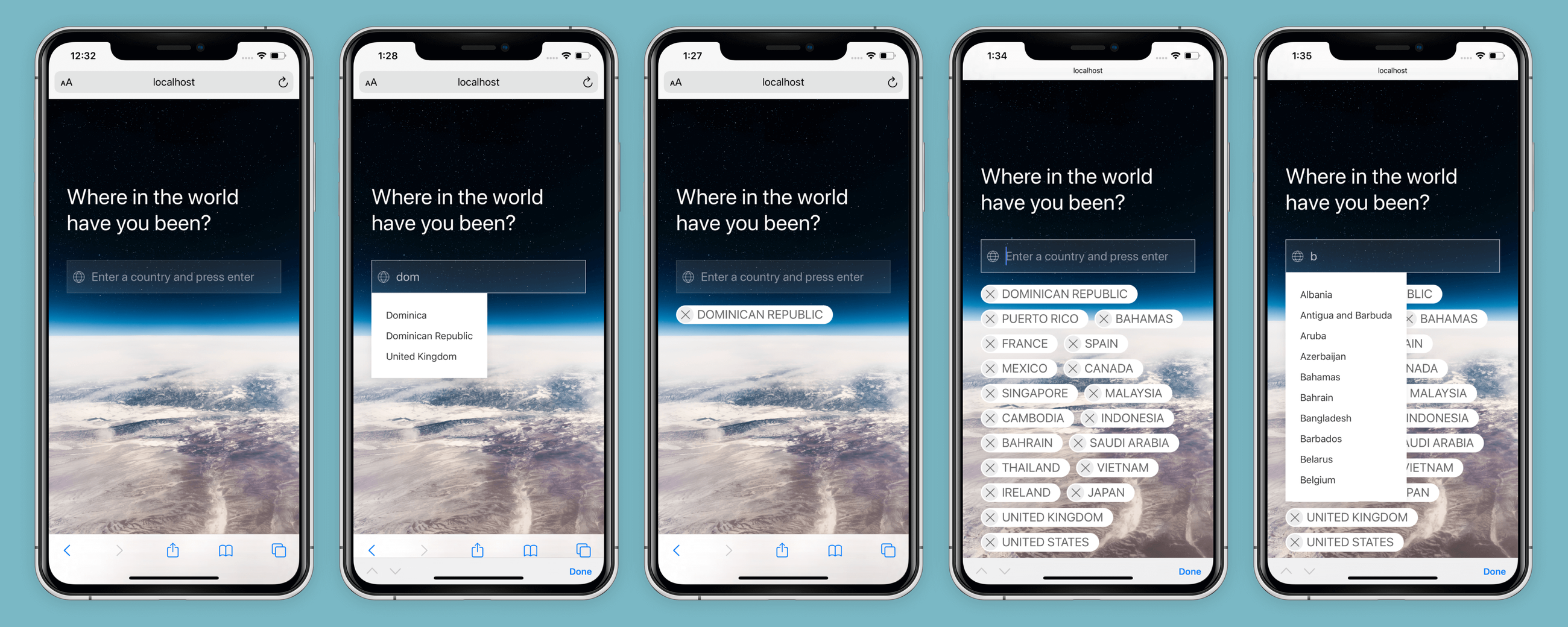 Blog - covid app - suggest as you type