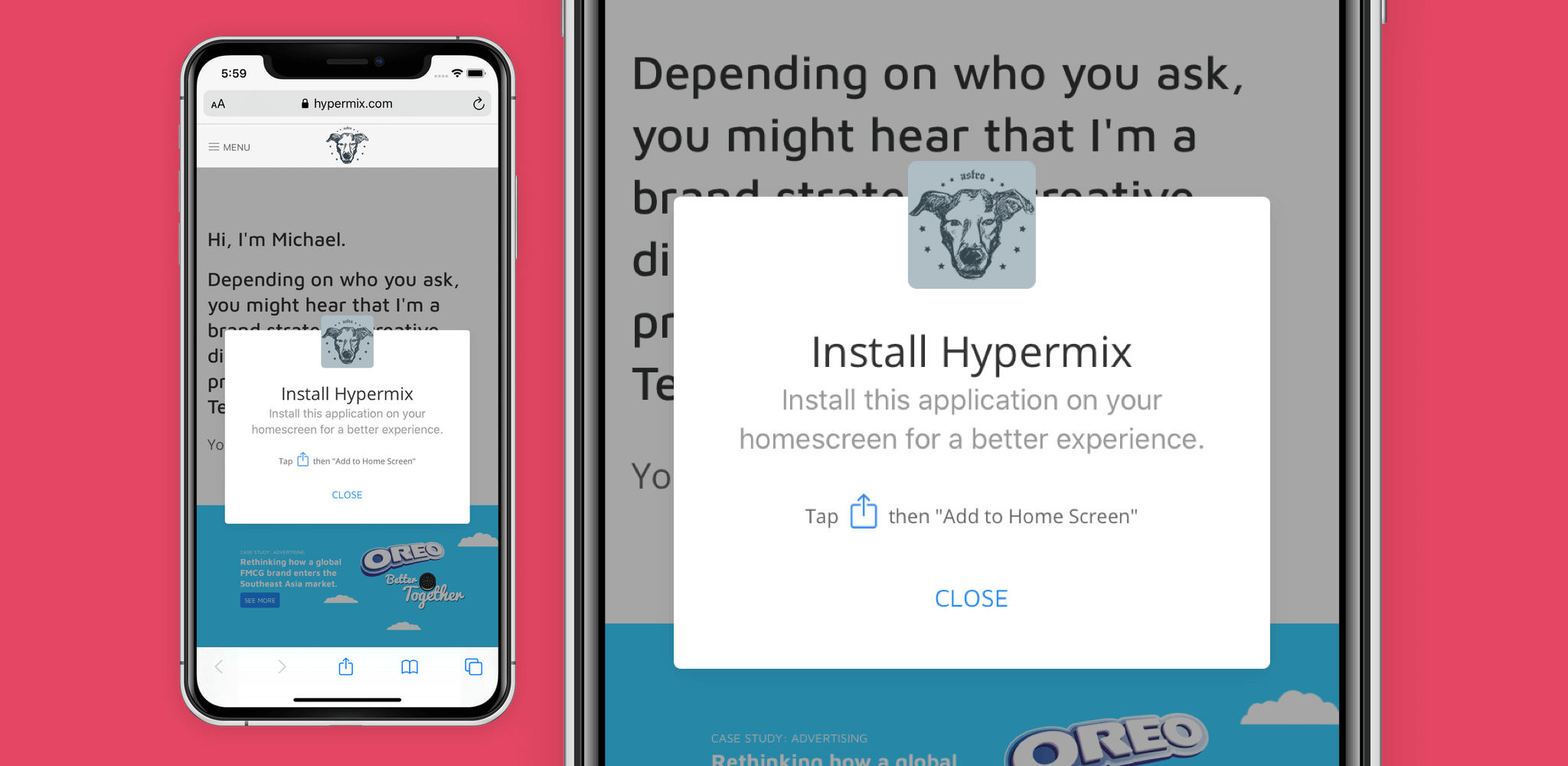 Blog - covid app - ios promt